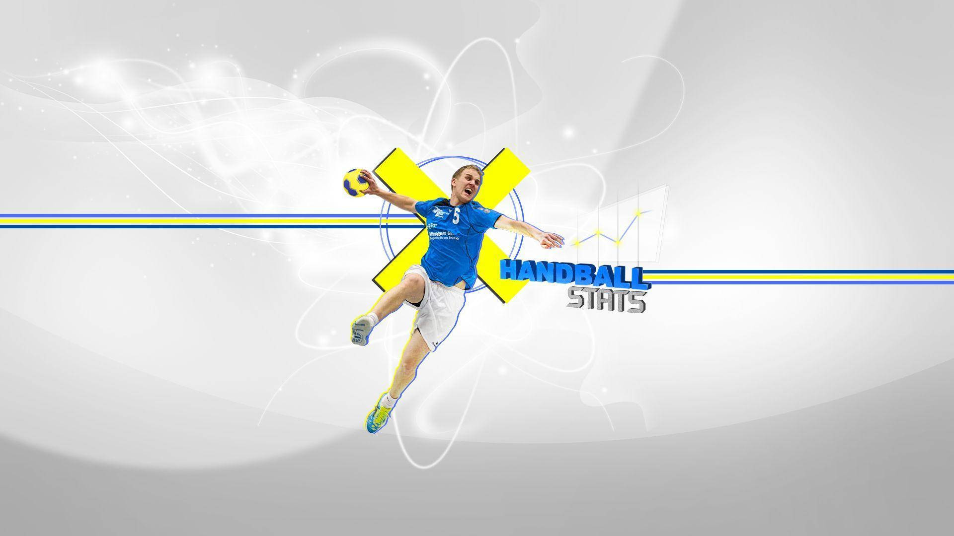 Handball Player Art Background