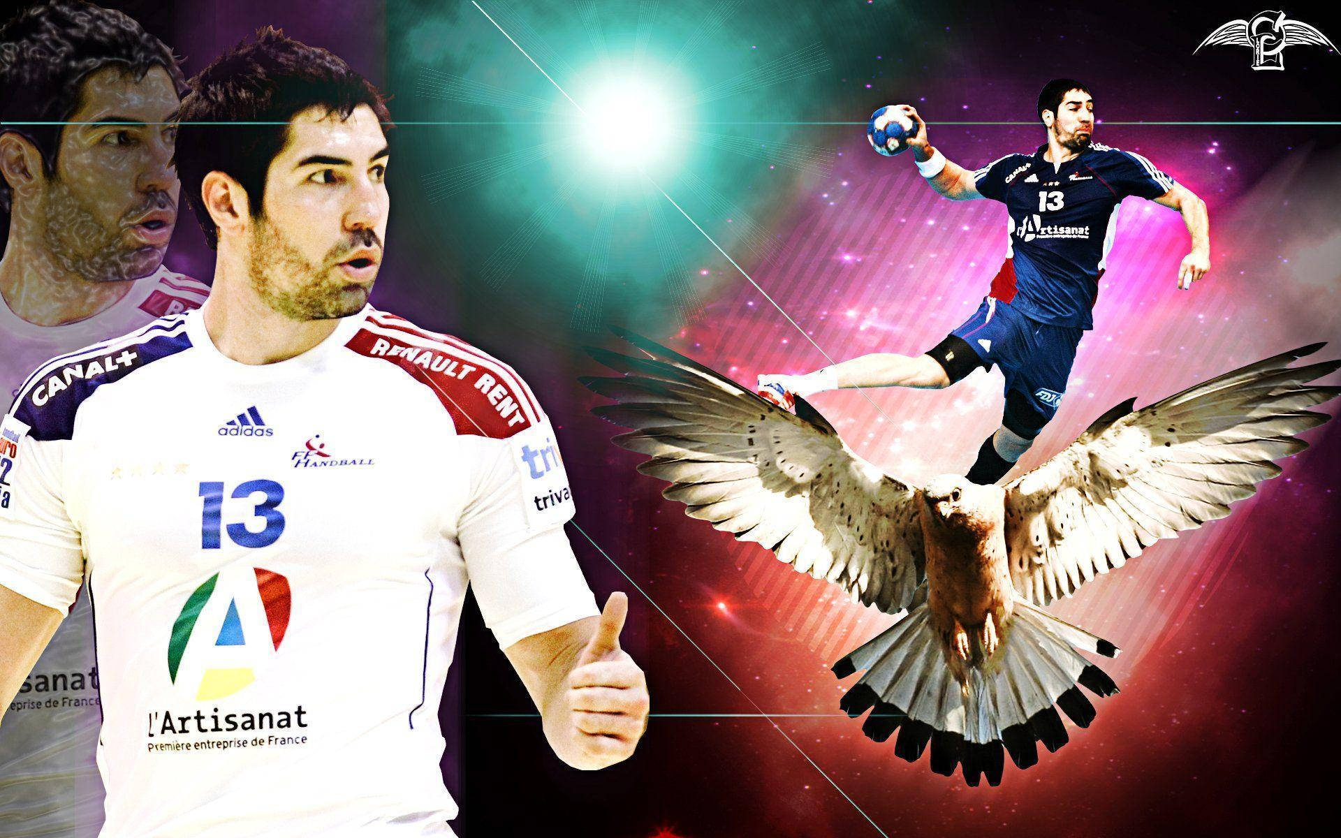 Handball Player Nikola Eagle Art Background