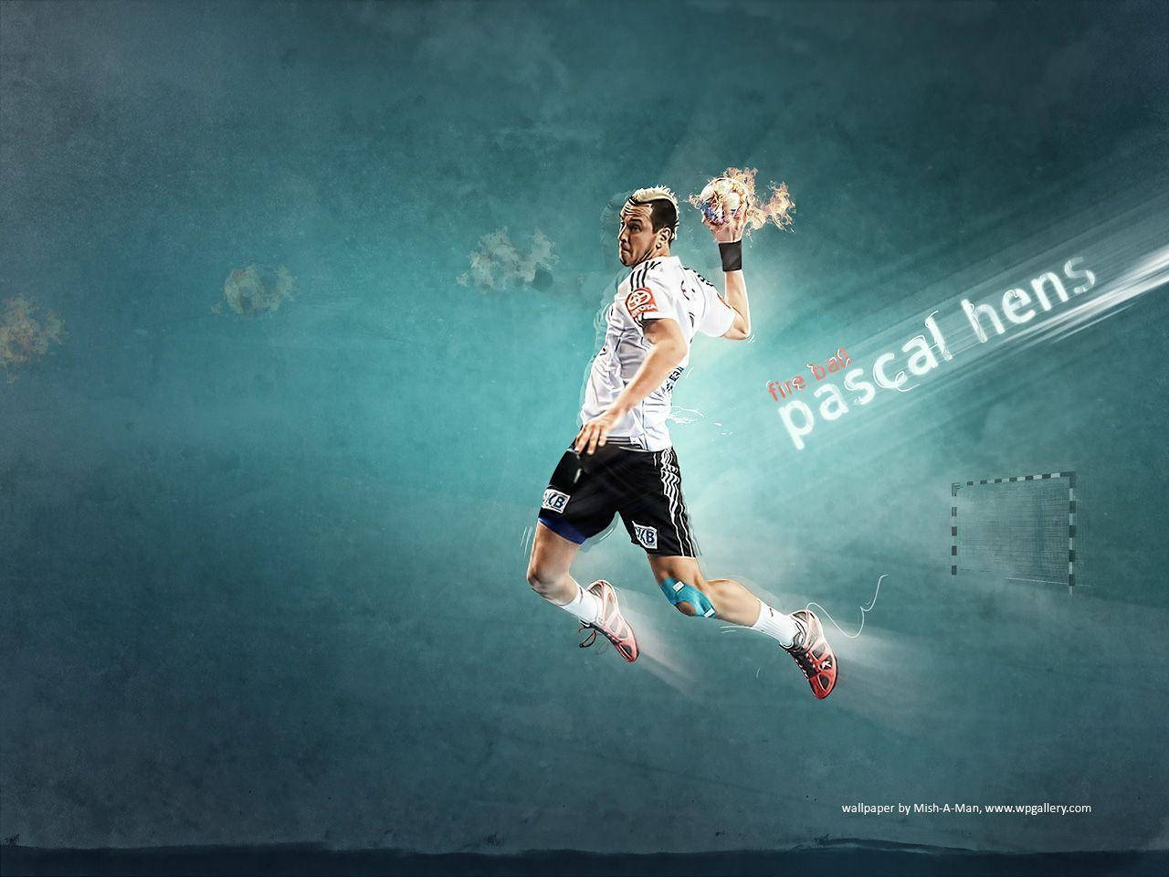 Handball Player Pascal Hens Background