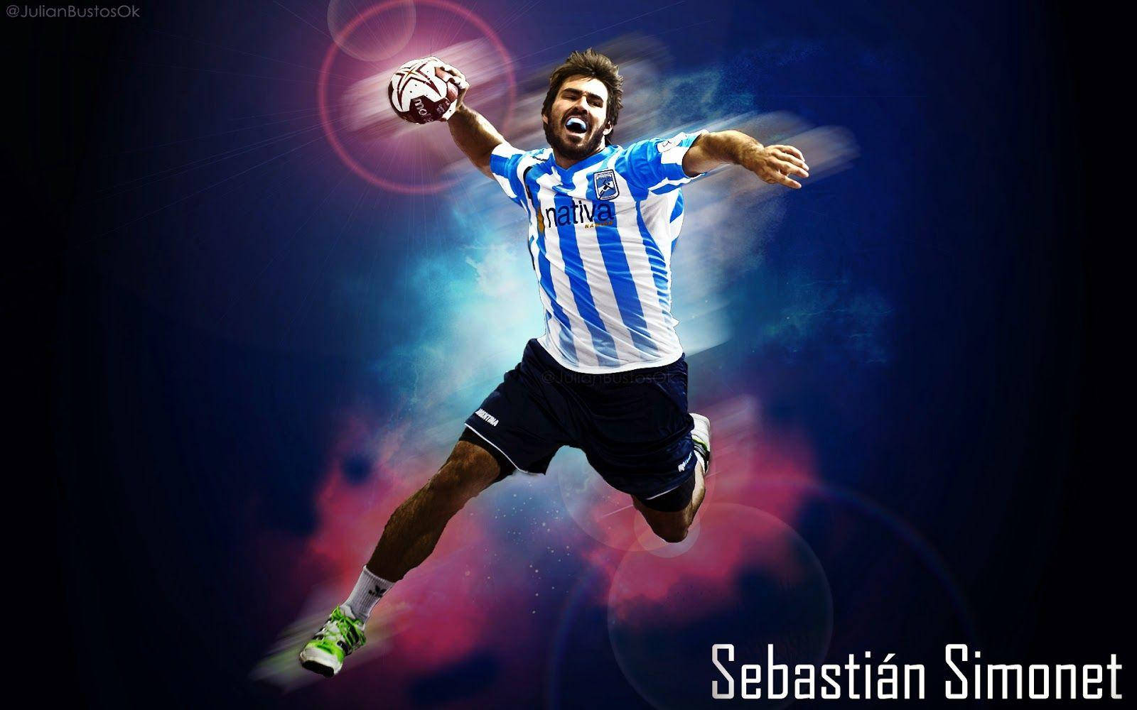 Handball Player Sebastián Simonet Background
