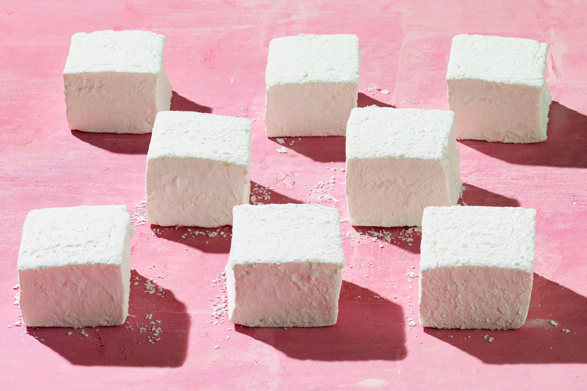 Handmade Pink White Marshmallow
