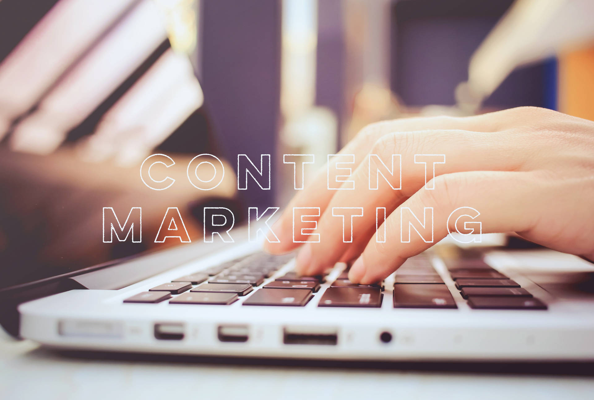 Hands On Keyboard For Content Marketing