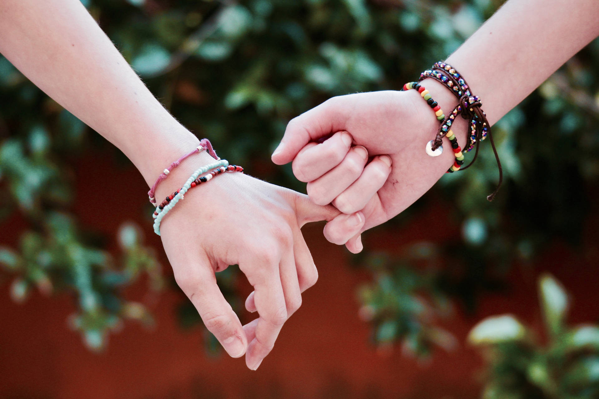 Hands Pinky Promise Background