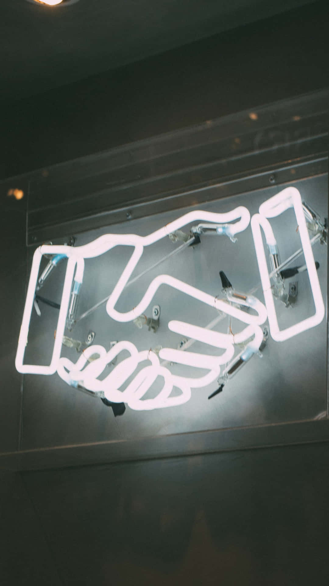 Handshake Neon Sign