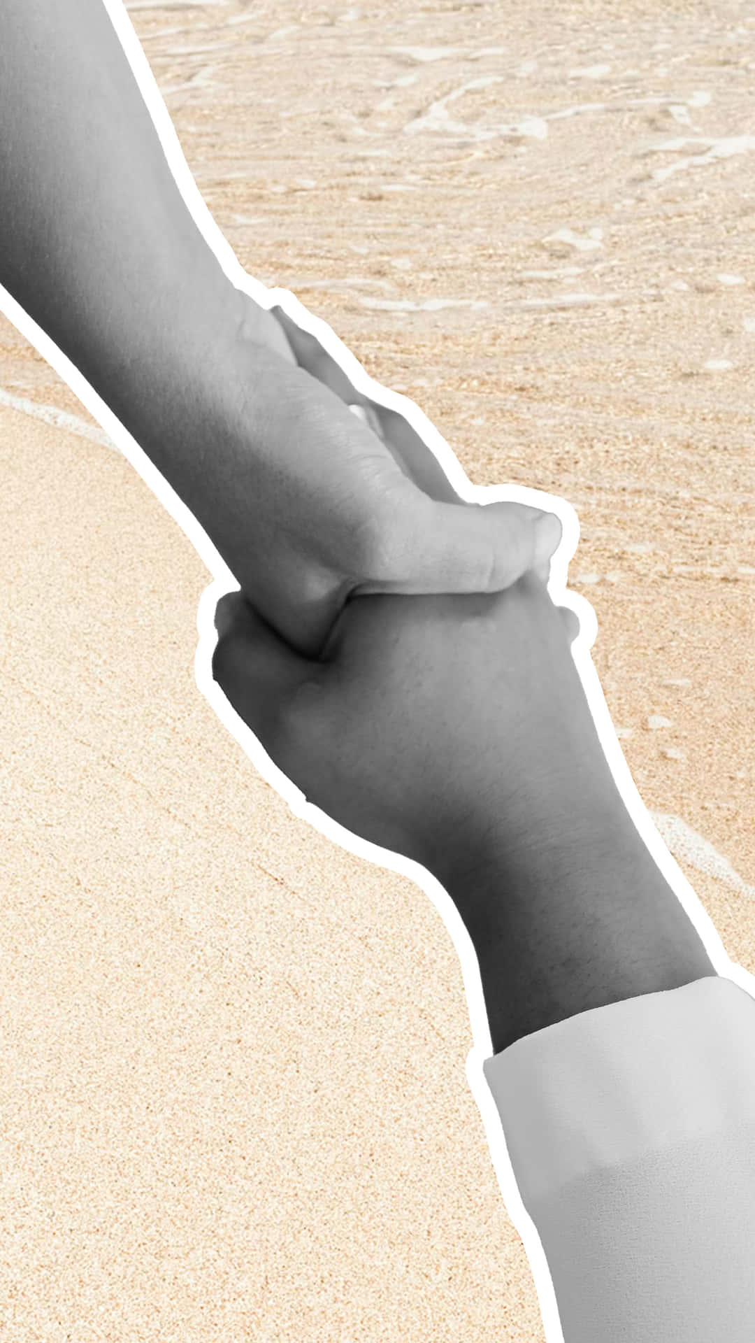 Handshake On Beach