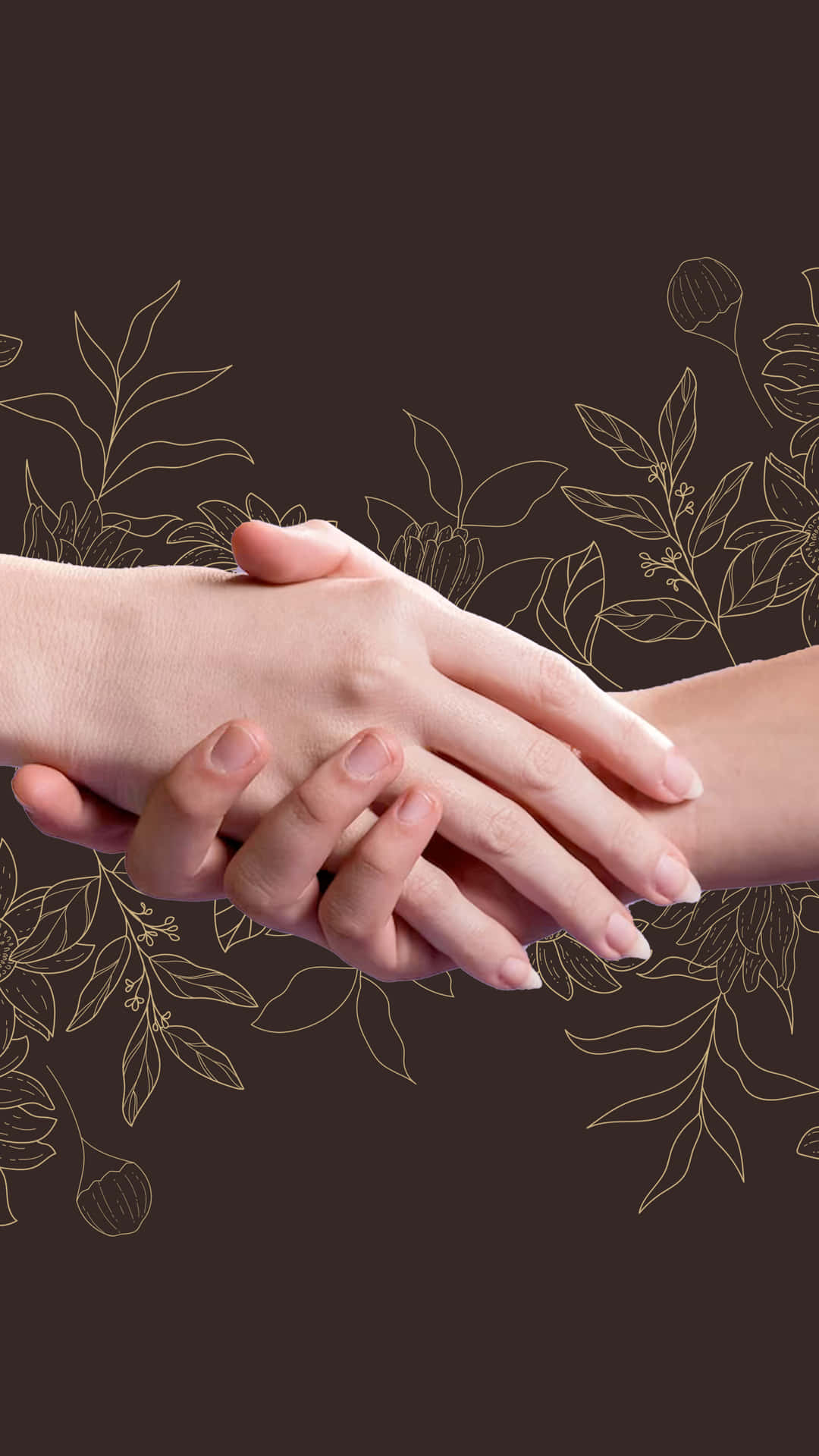 Handshake With Flower Illustrations