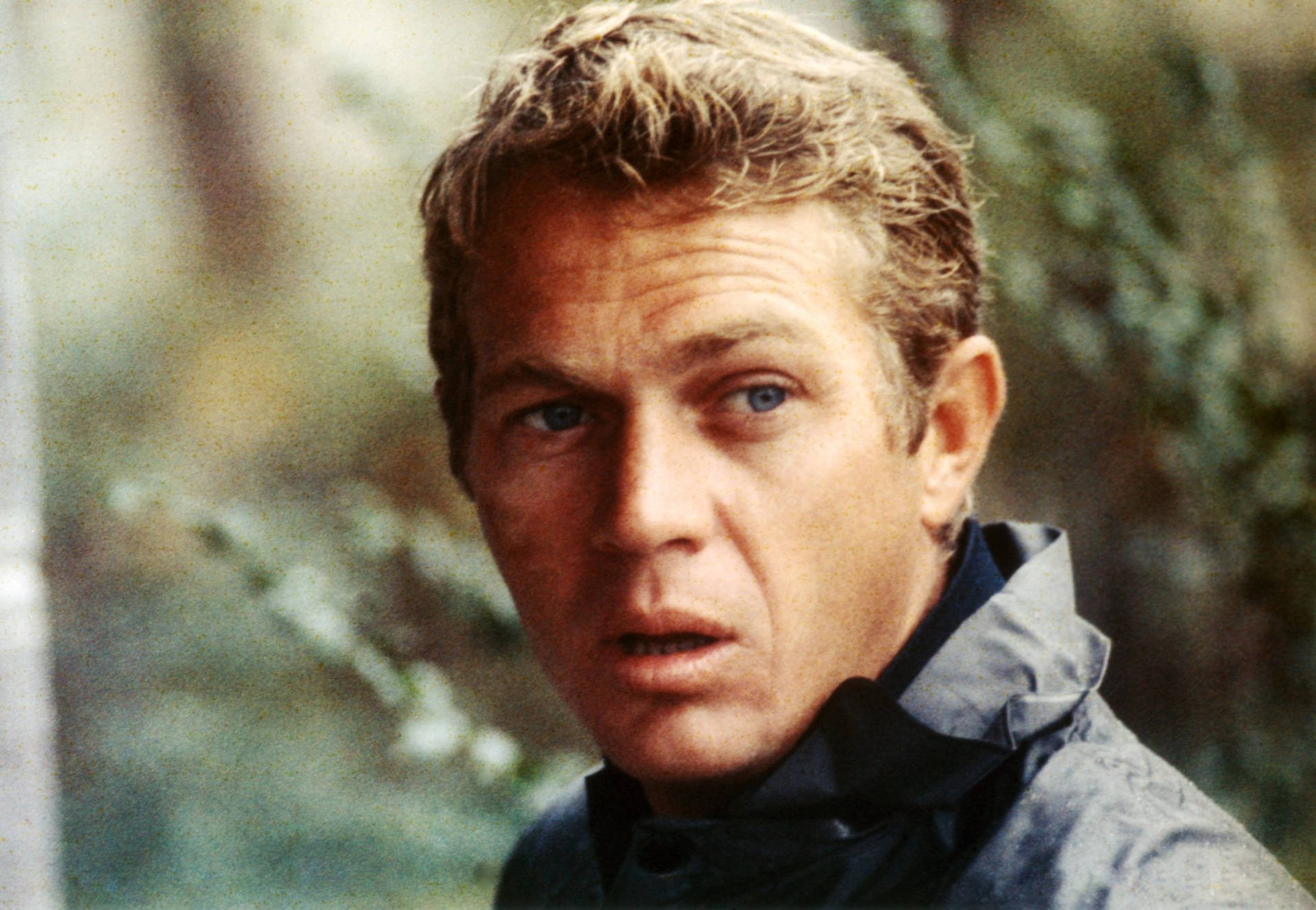 Handsome American Actor Steve Mcqueen Candid Shot