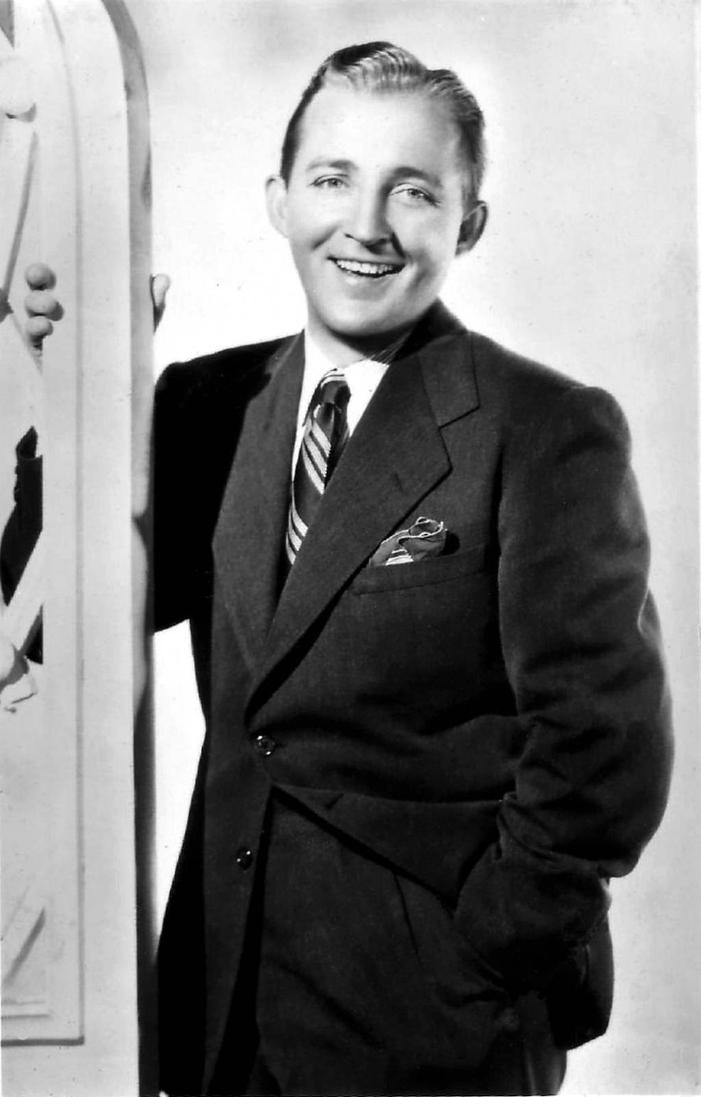 Handsome Bing Crosby Smiling Background