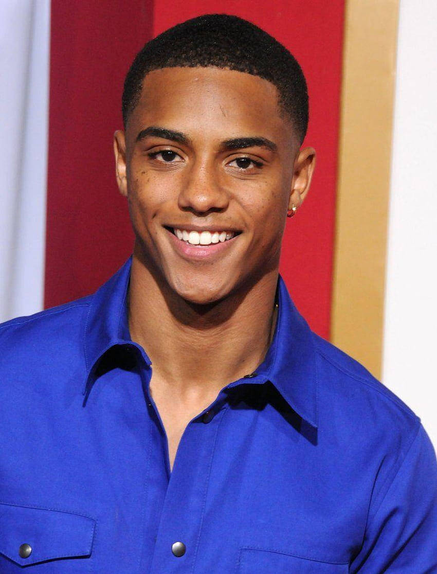 Handsome Black Man Blue Polo