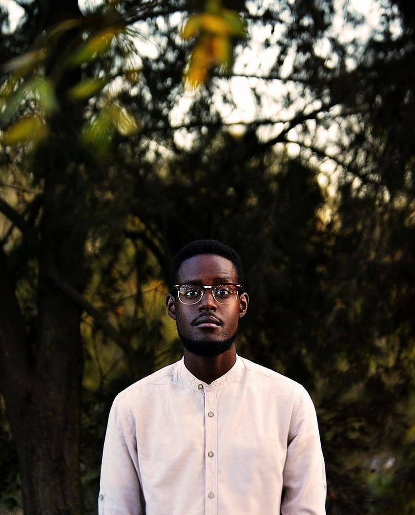 Handsome Black Man With Glasses Background