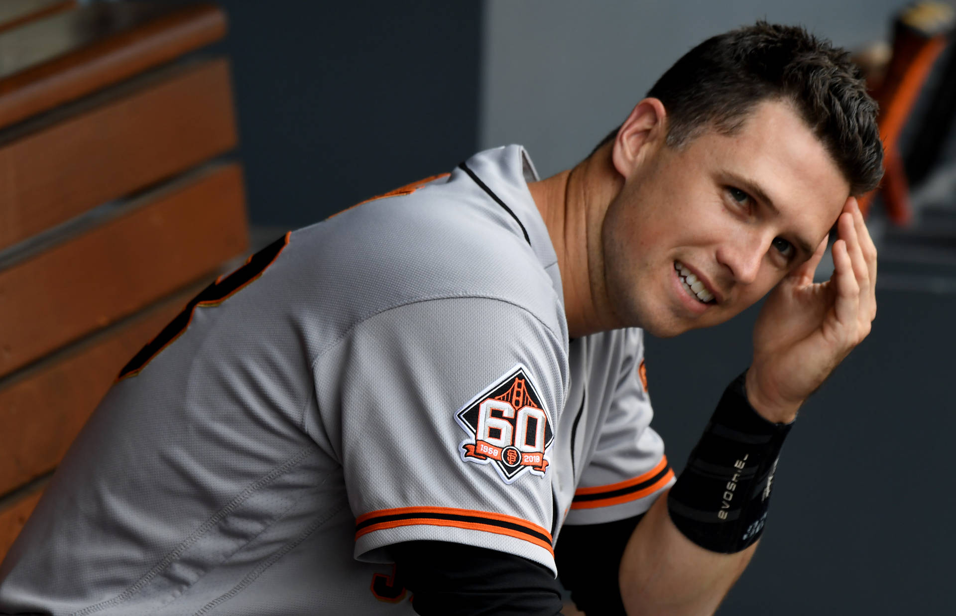 Handsome Buster Posey Background