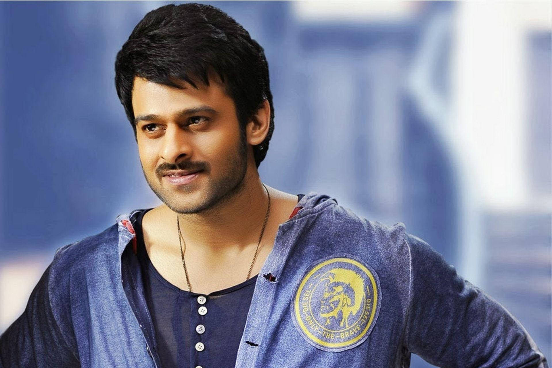 Handsome Darling Prabhas Movie Close-up Background