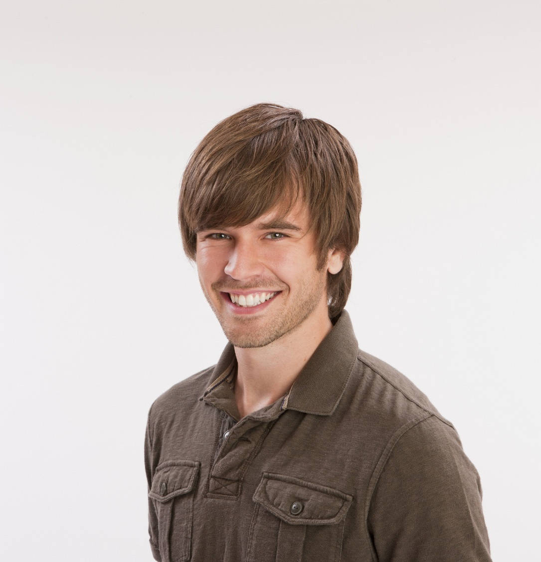 Handsome Graham Wardle With Alluring Brown Hair Background