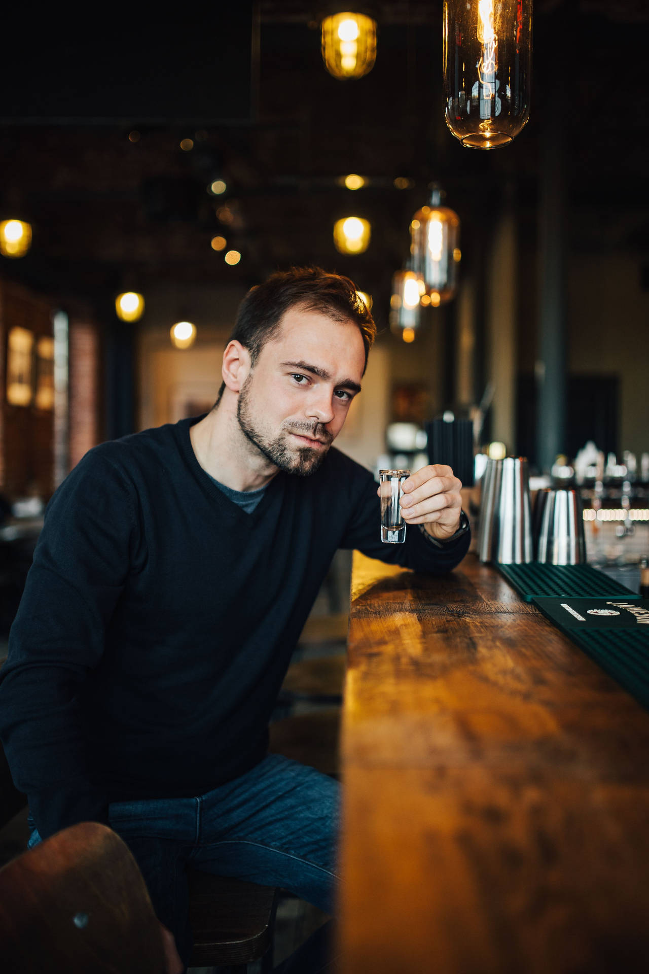 Handsome Man In Pub