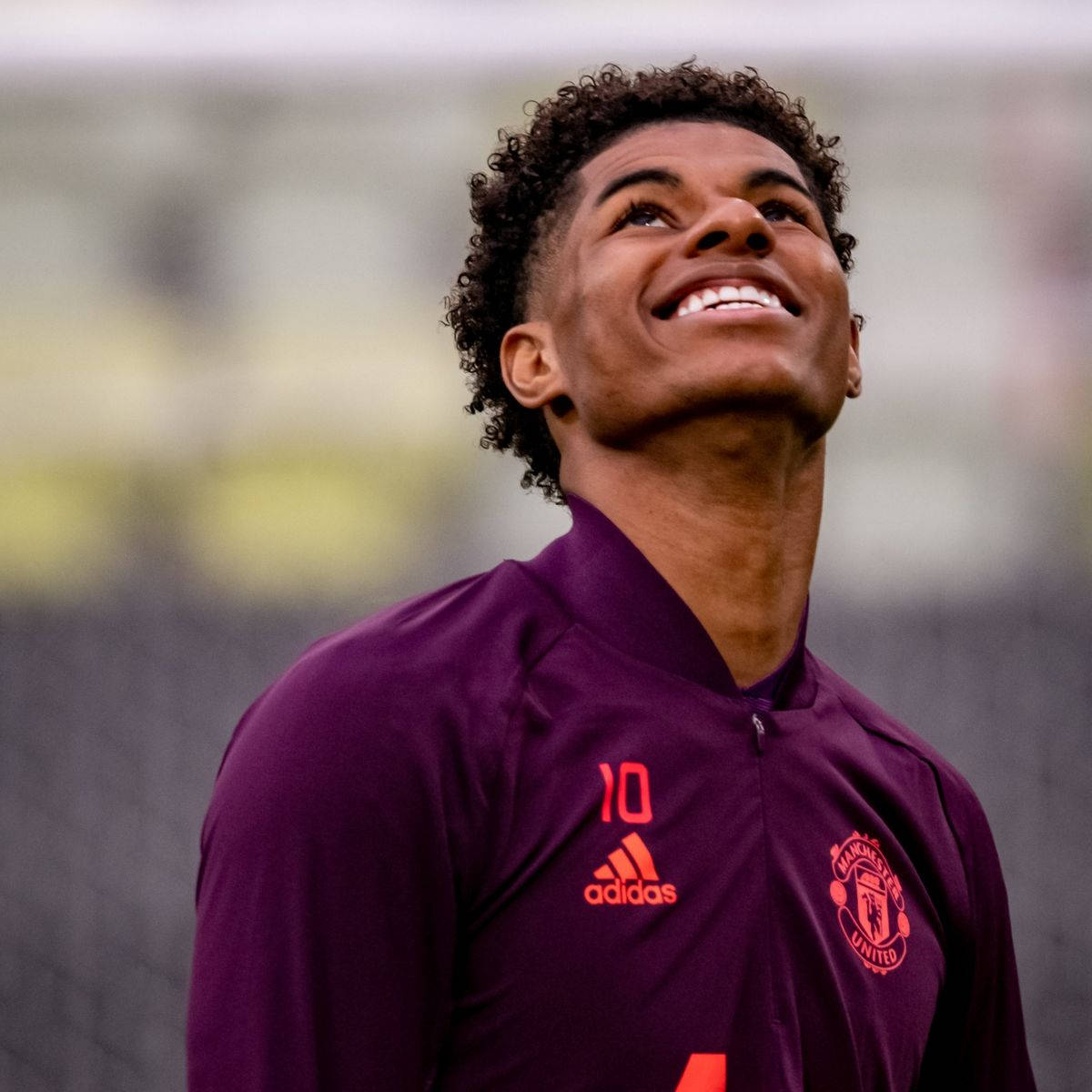 Handsome Marcus Rashford Smiling Background