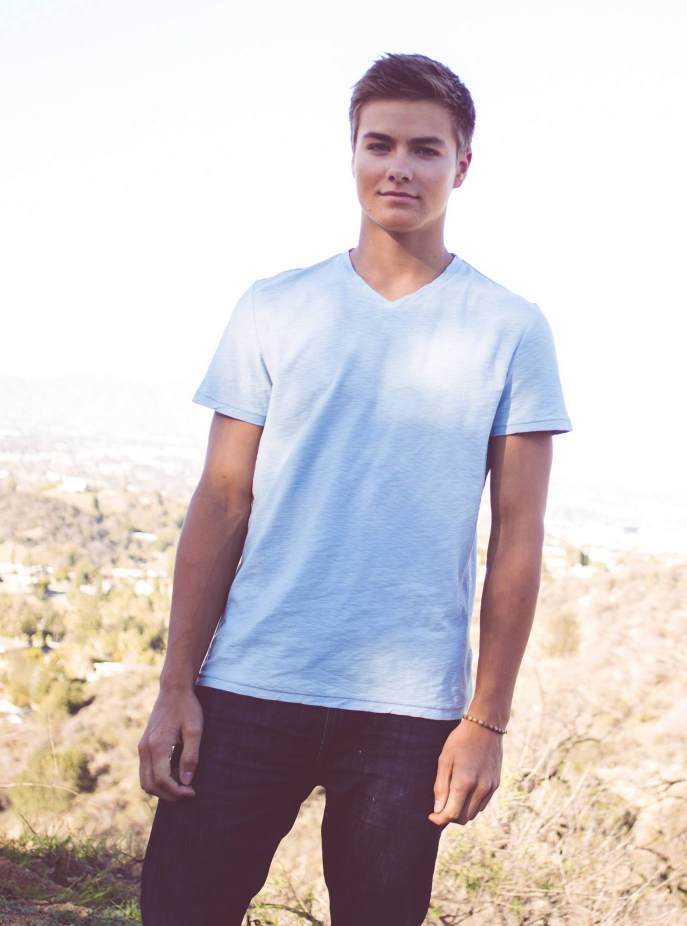 Handsome Peyton Meyer Background