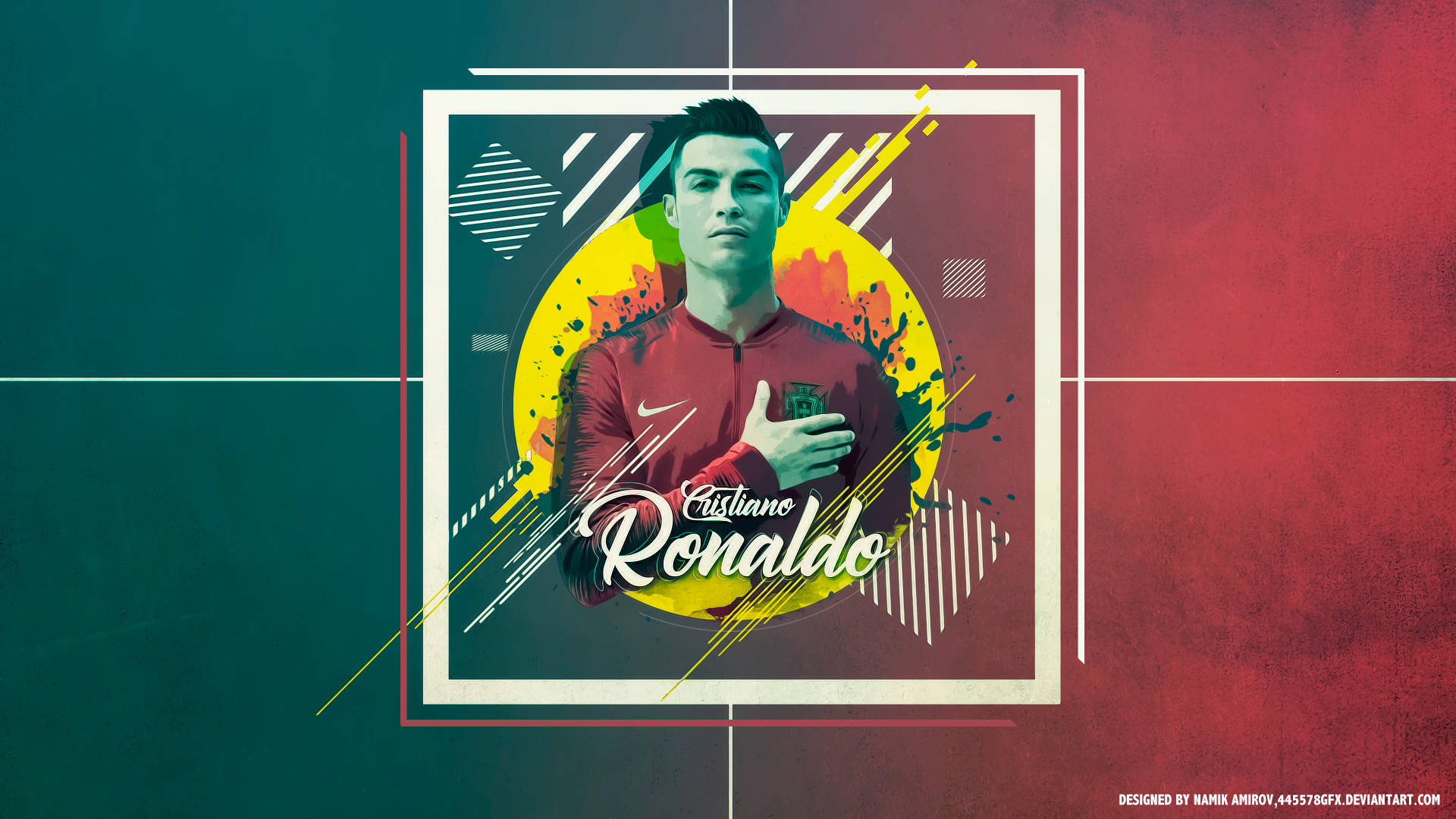 Handsome Portrait Cristiano Ronaldo Hd 4k Background