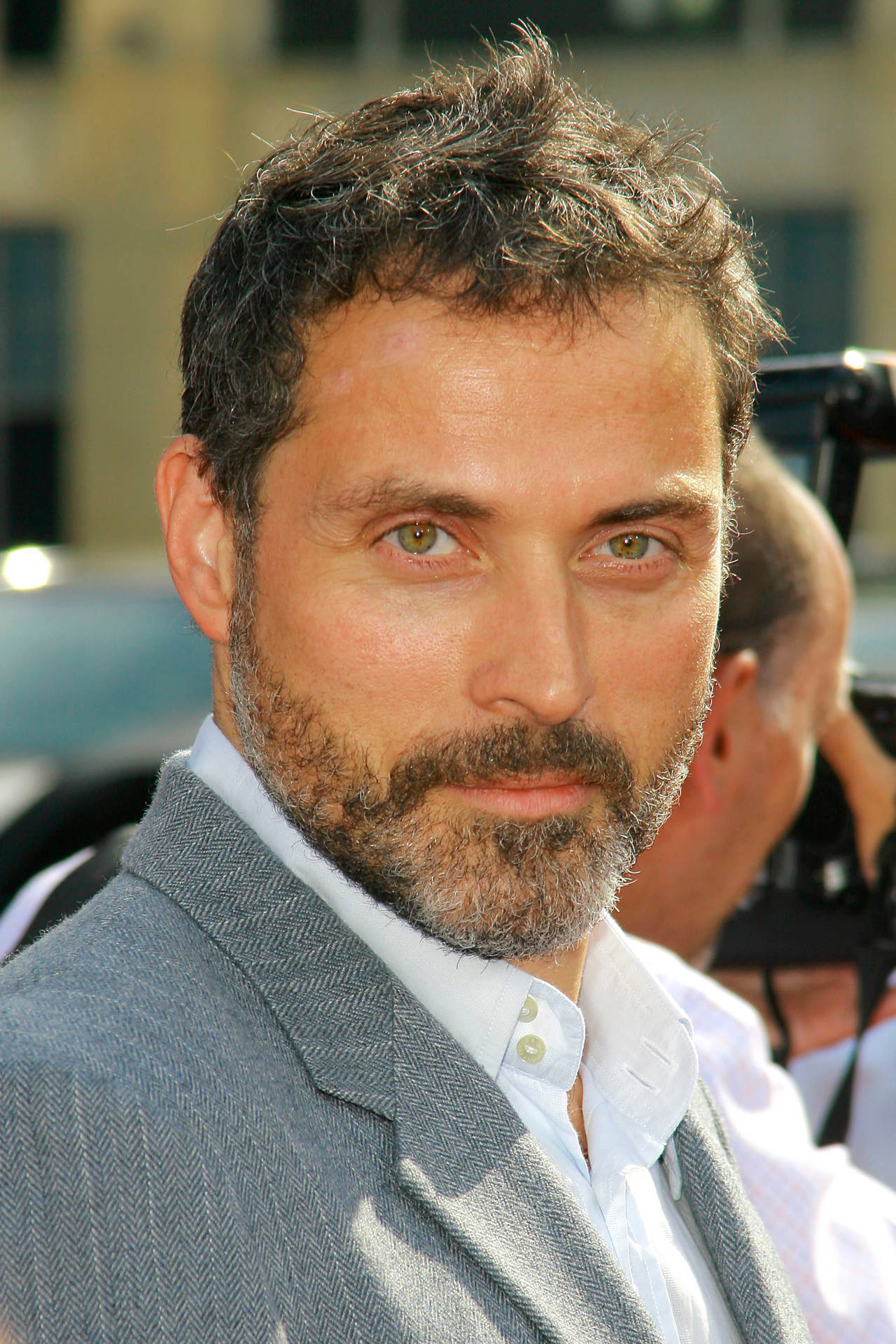 Handsome Portrait Of British Actor Rufus Sewell Background