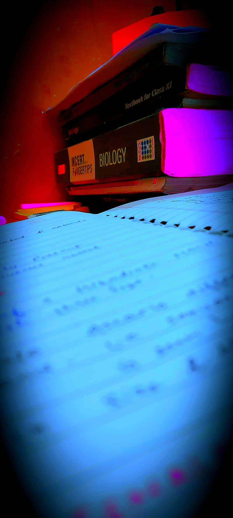 Handwritten Notes Of Educated Person Background