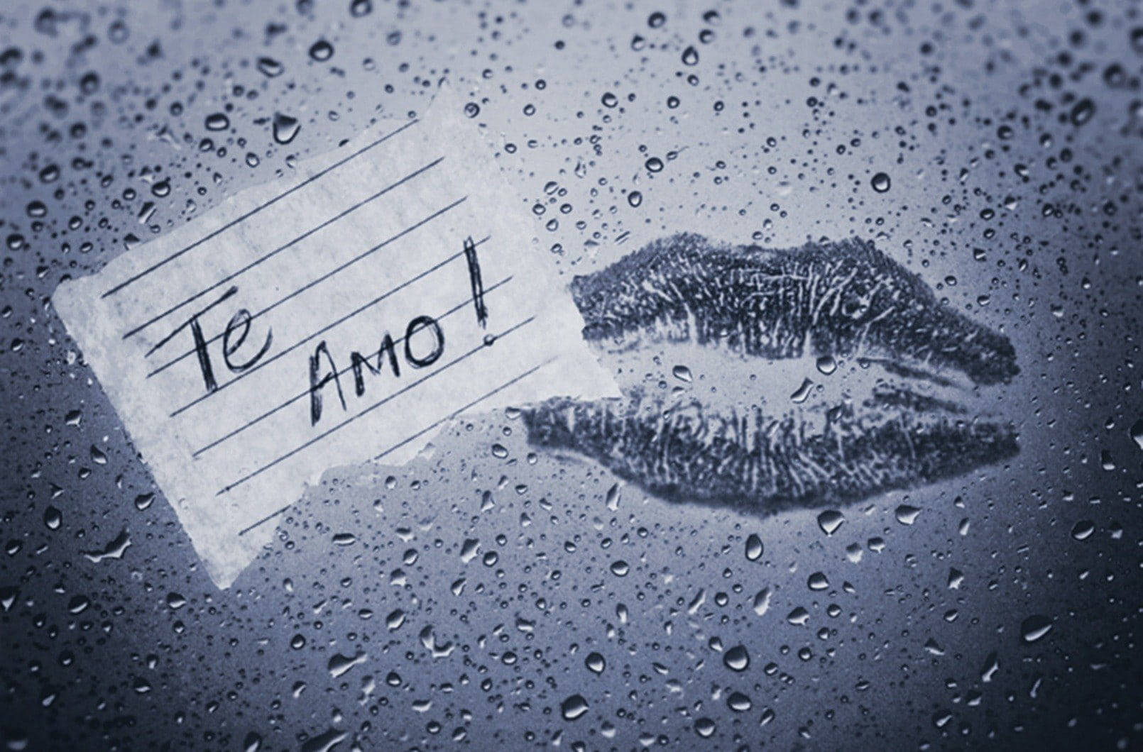 Handwritten Te Amo Kiss Mark