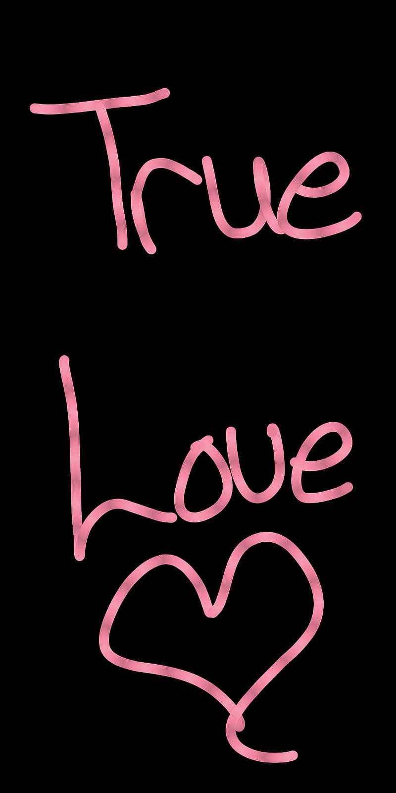 Handwritten True Love Background Background