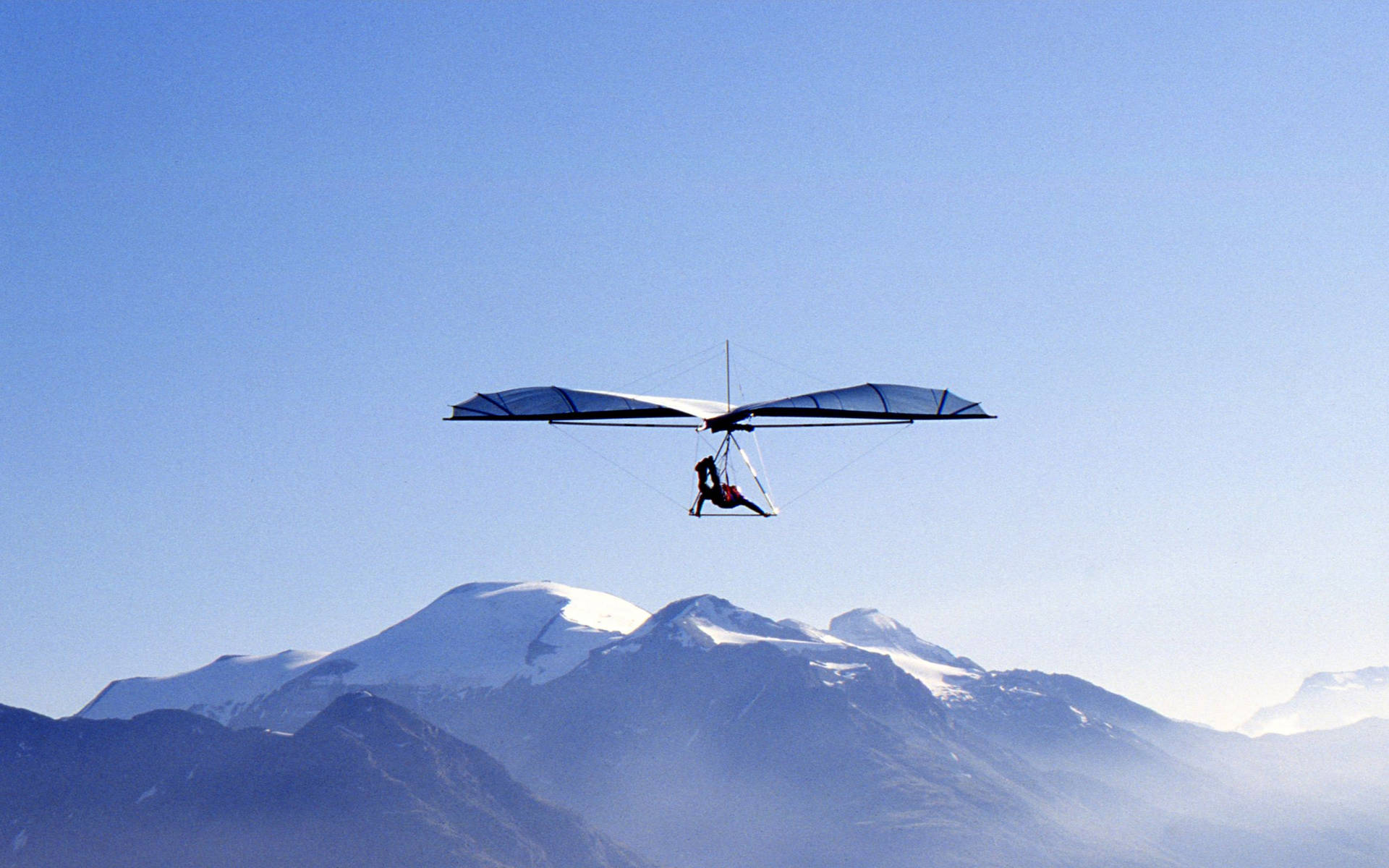 Hang Gliding Ice Mountain Alps Europe