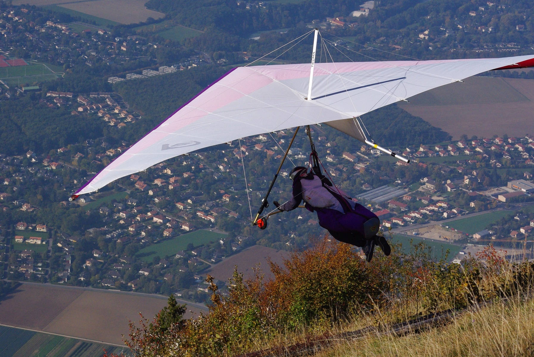 Hang Gliding Launch Salève France Background