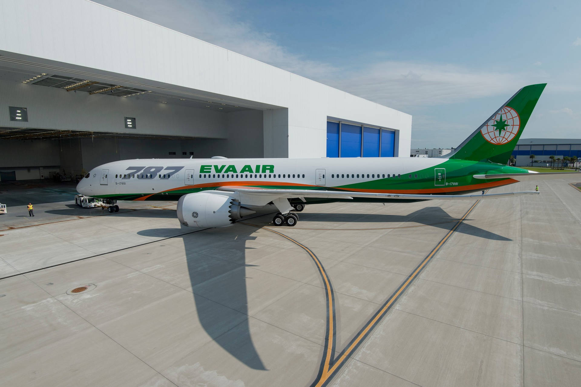 Hangar Eva Air Background