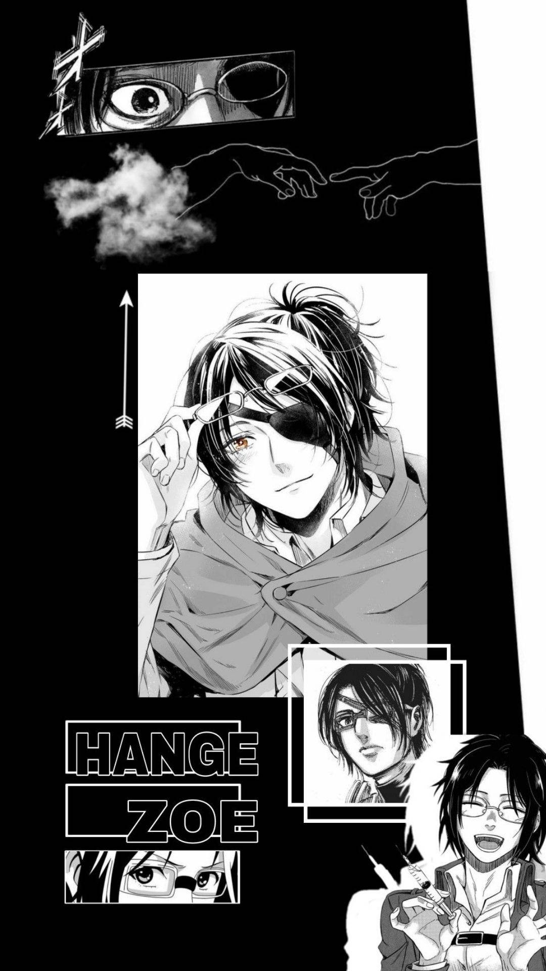 Hange Zoe In Manga Background