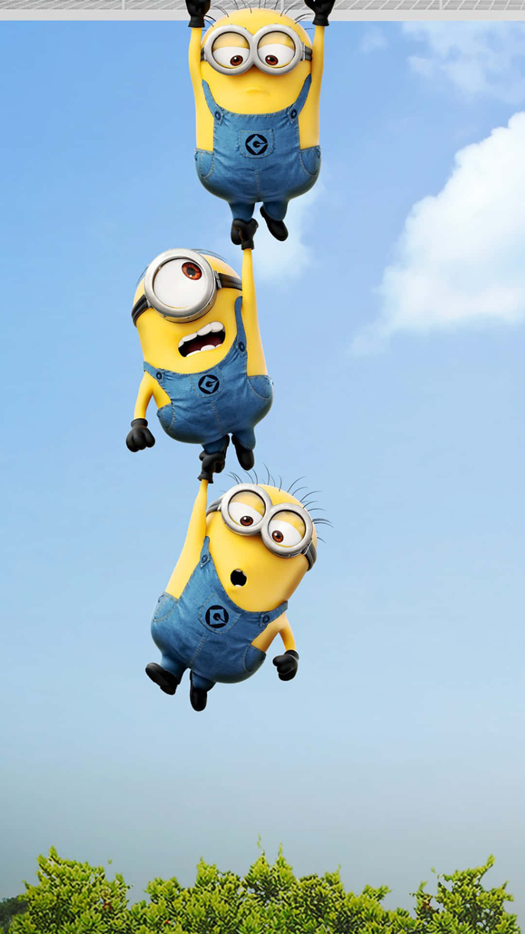 Hanging Above Tree Despicable Me Minion Iphone Background