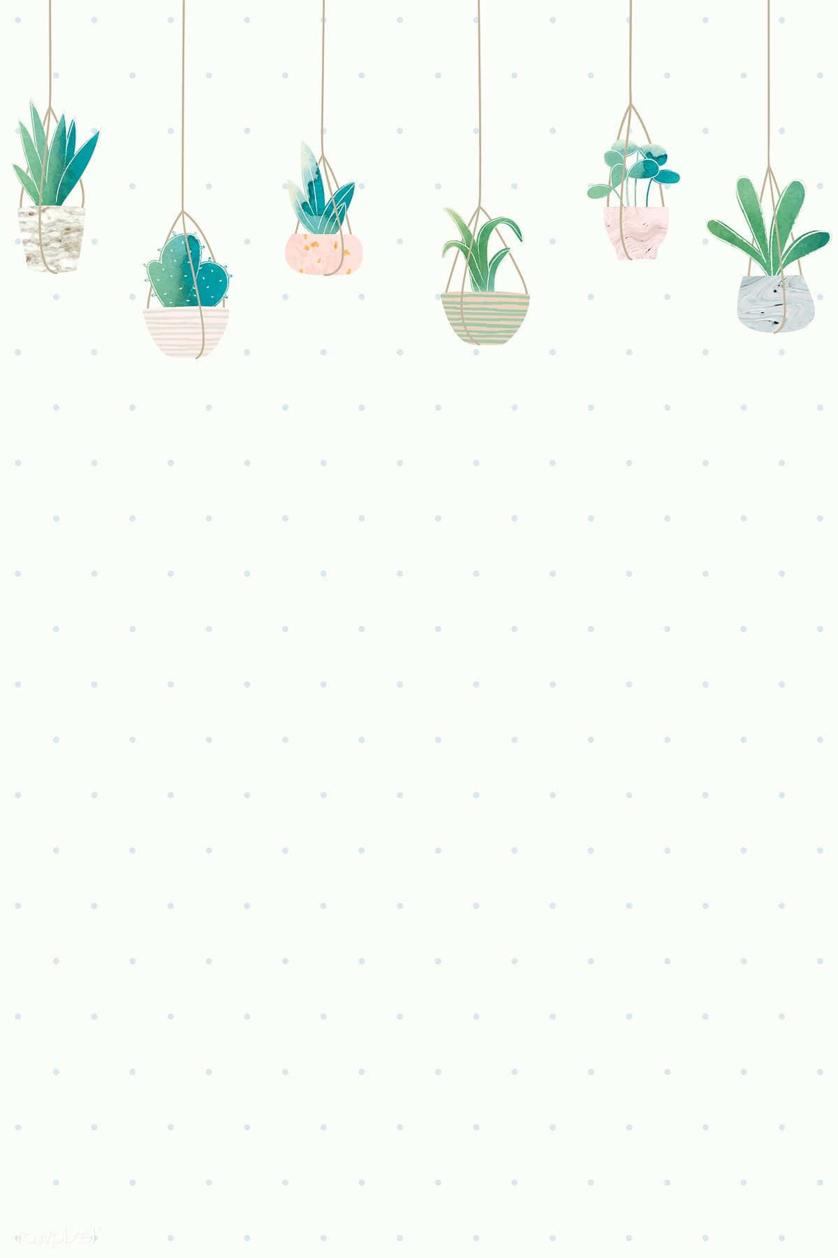 Hanging Cute Plants Background