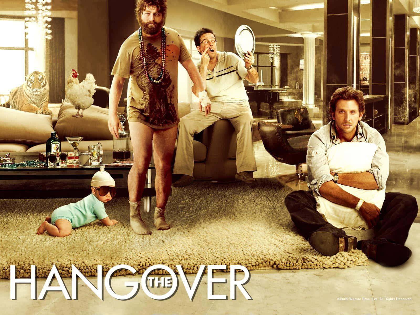 Hangover Morning After Late-night Party Background