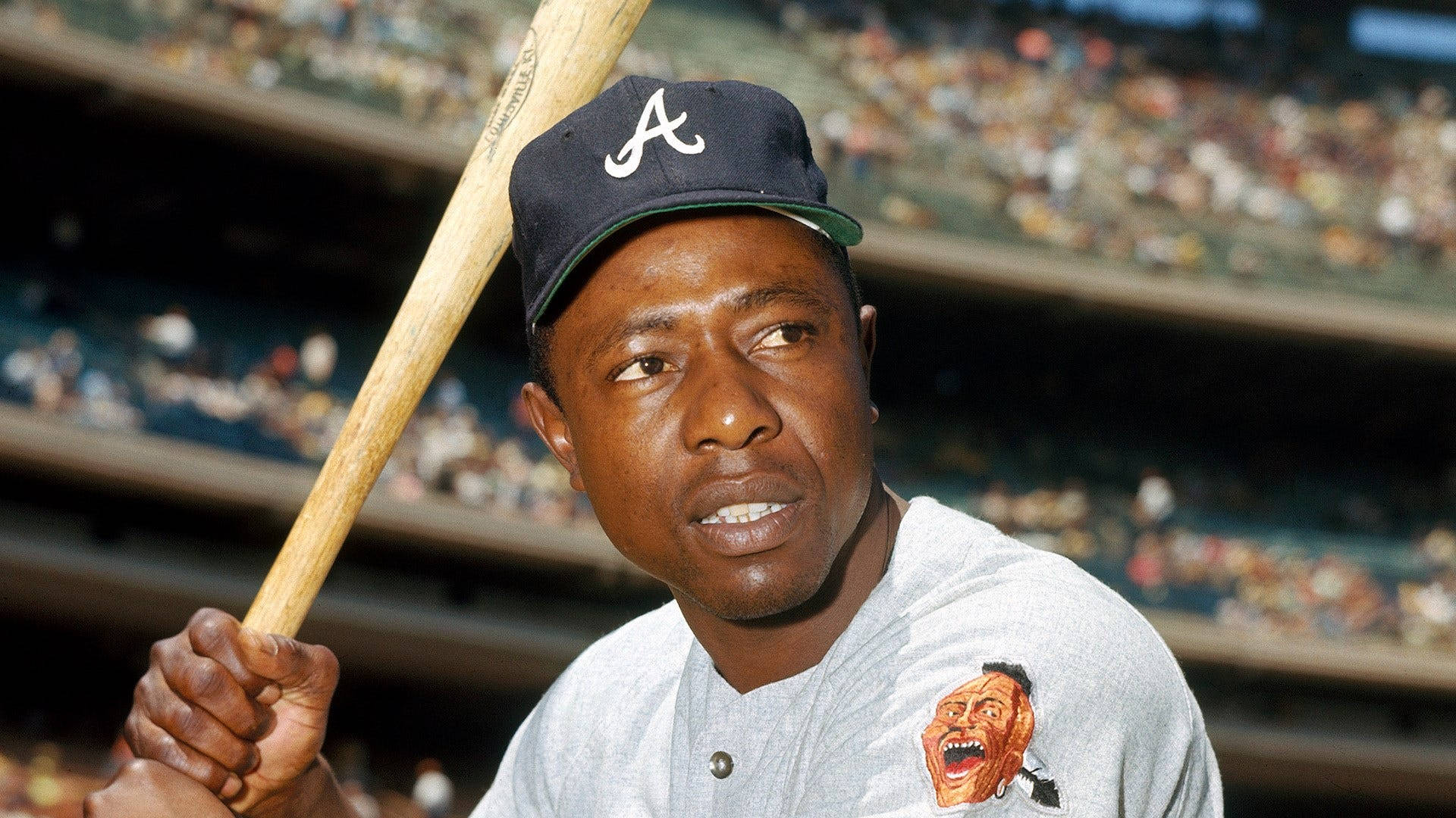 Hank Aaron About To Bat