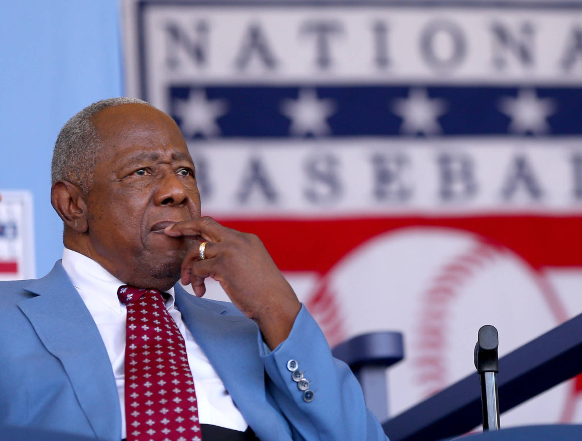 Hank Aaron Hall Of Fame Induction