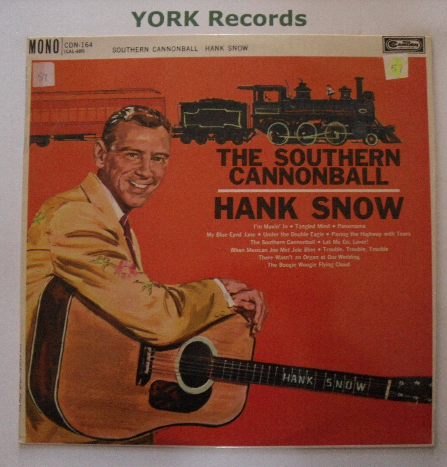 Hank Snow Cannon Ball Vinyl Background