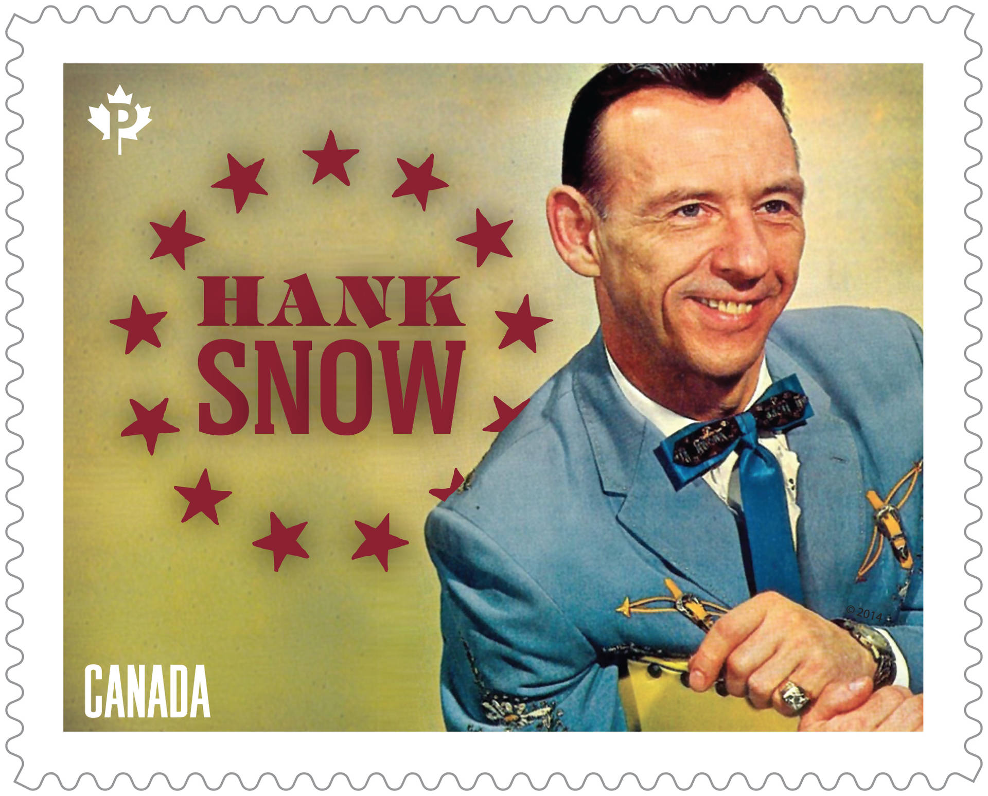 Hank Snow Letter Commemorative Stamp Background