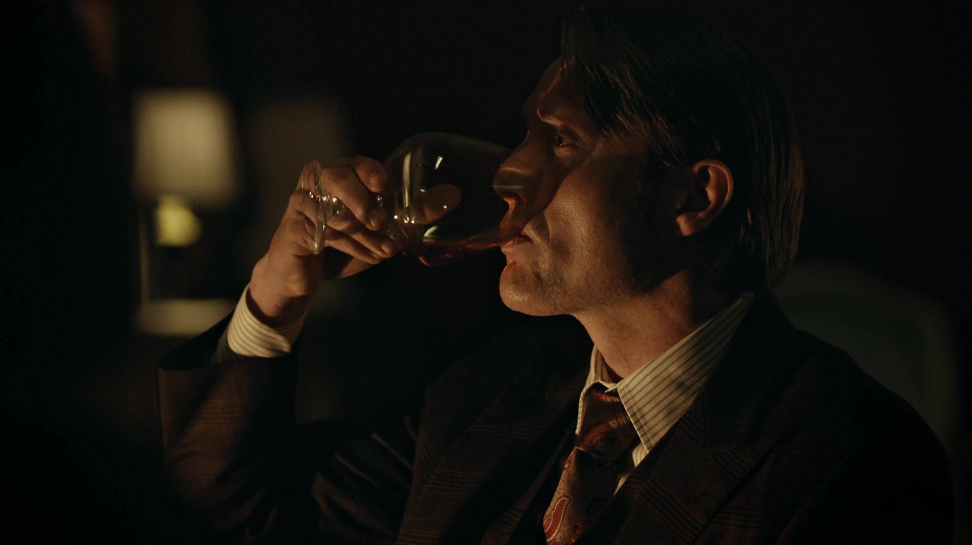 Hannibal Lecter With A Glass Of Fine Wine