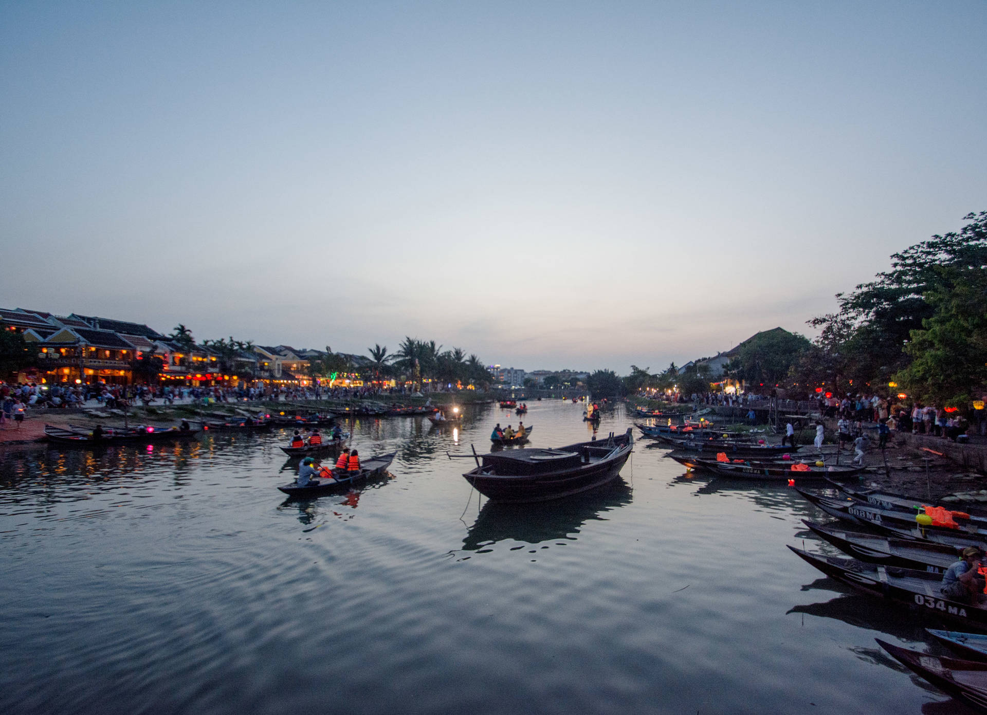 Hanoi's Hoan Kiem Lake Background