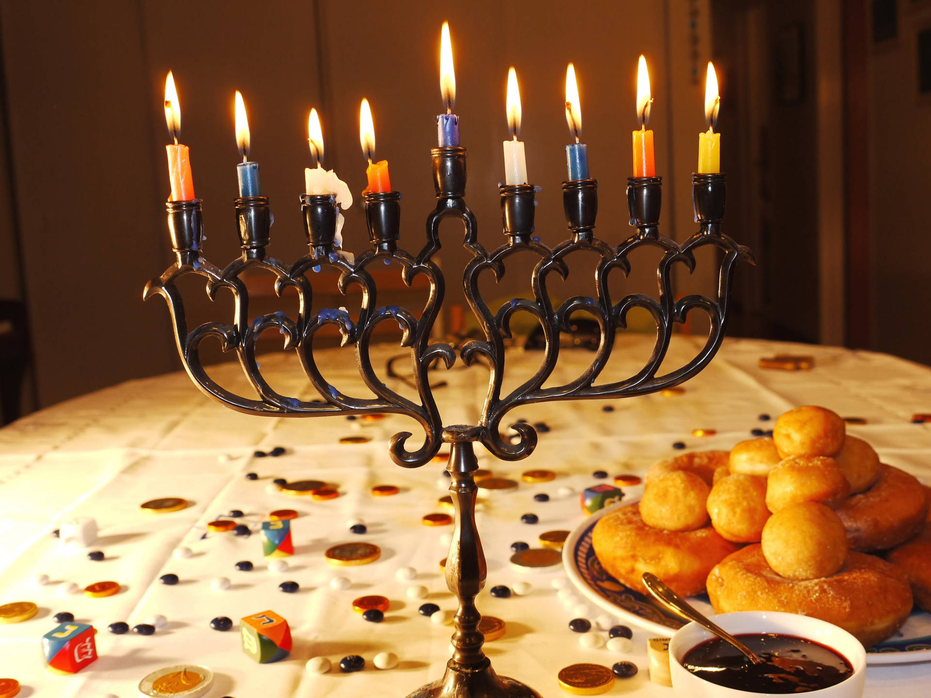 Hanukkah Jewish Feast Background