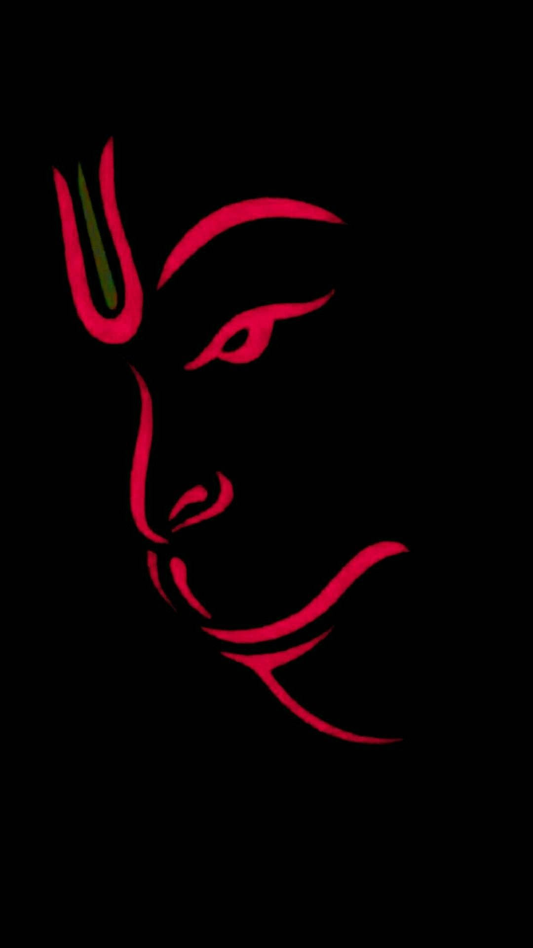 Hanuman In Red 4k Hd Background