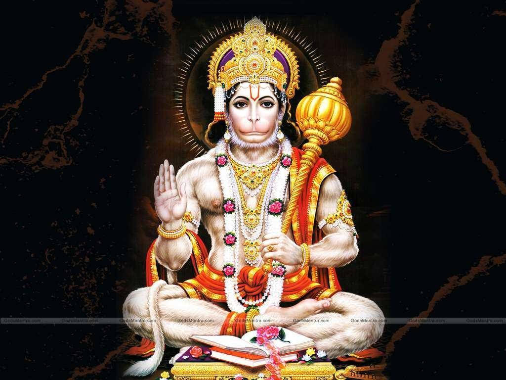 Hanuman Ji Hd Black Background Background