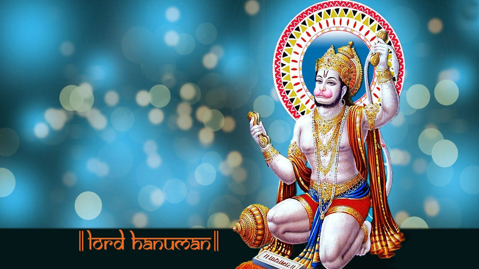 Hanuman Ji Hd Blue With Yellow