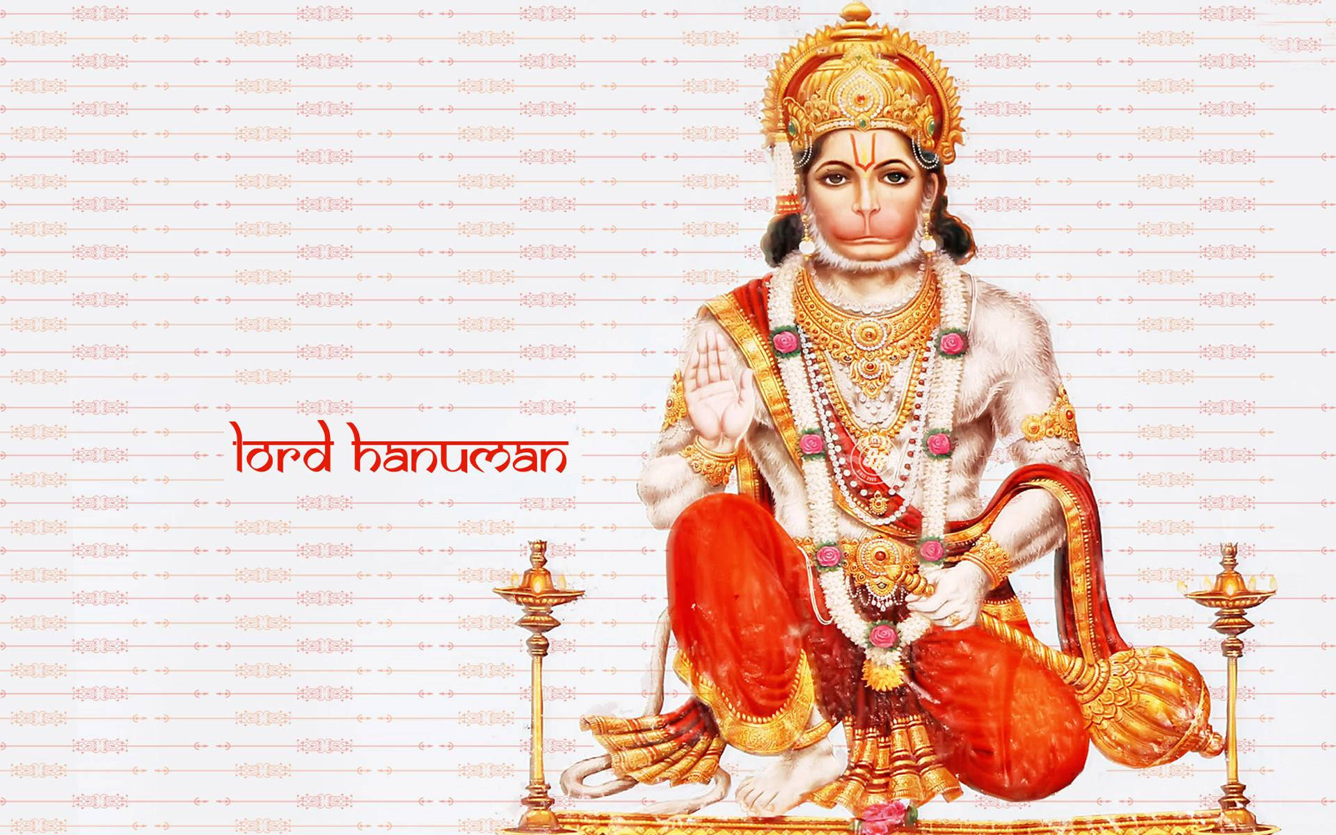 Hanuman White And Red Background 4k Hd Background