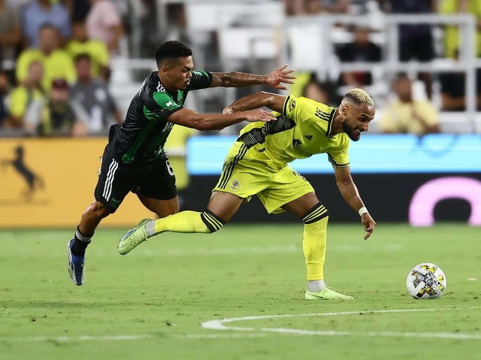 Hany Mukhtar Chase Ball Against Austin Fc Background