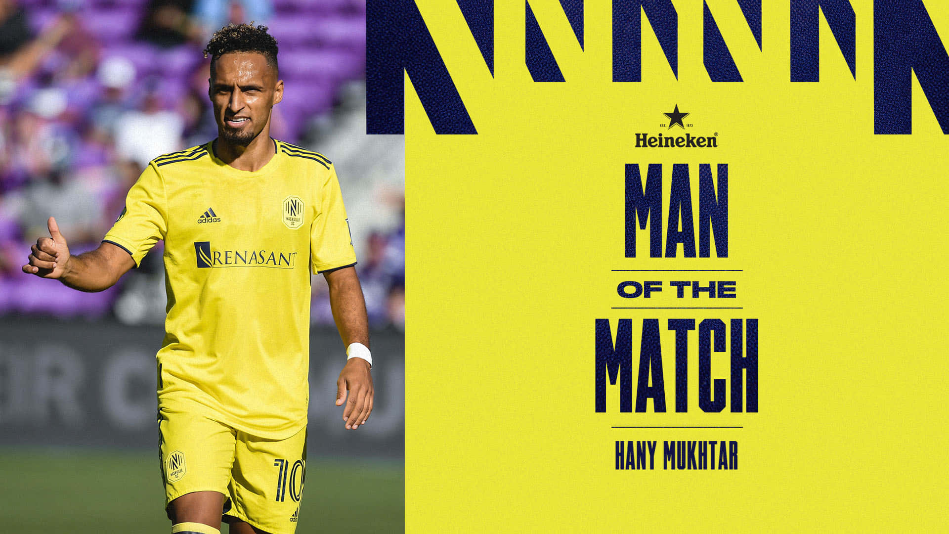 Hany Mukhtar Man Of The Match Heineken Poster Background