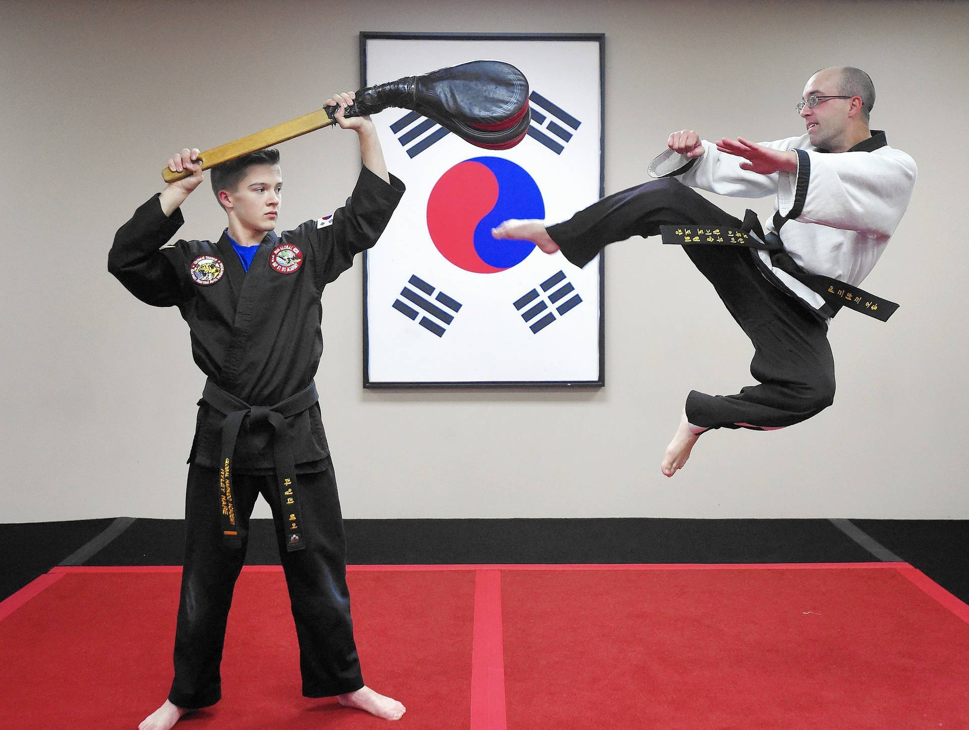 Hapkido Flying Kick Background