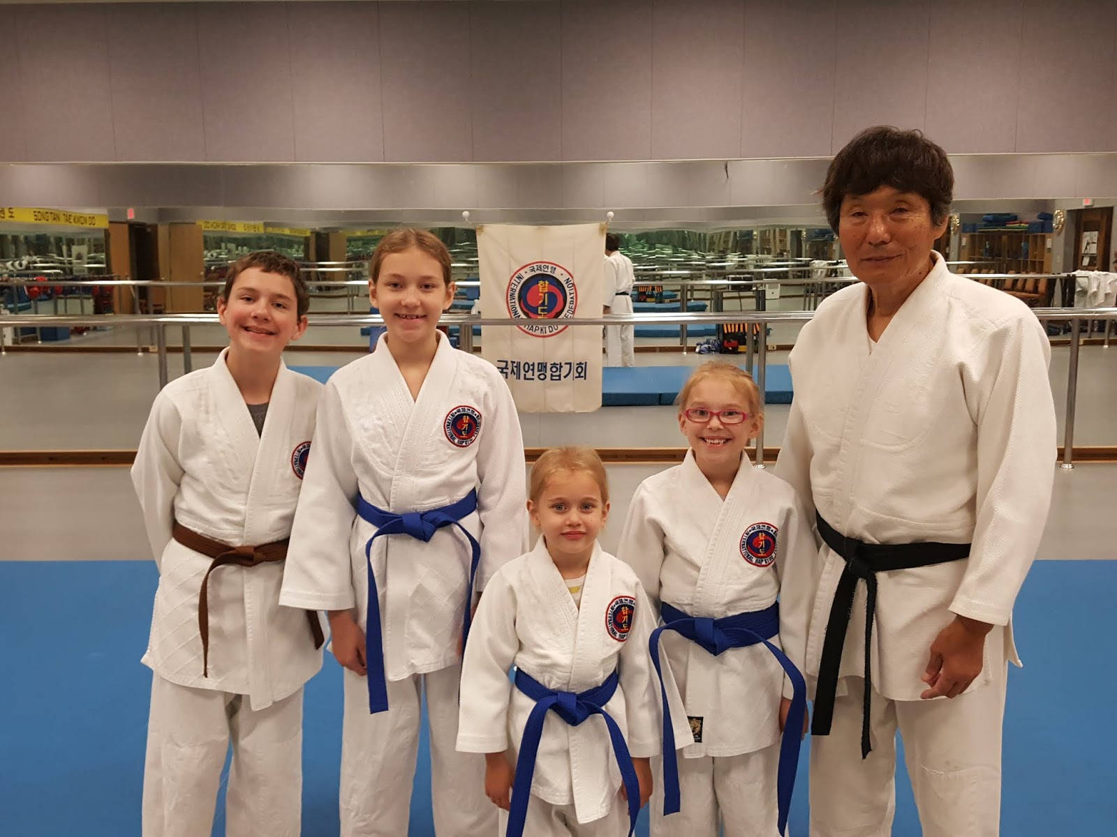 Hapkido Kids Class With Their Instructor Background