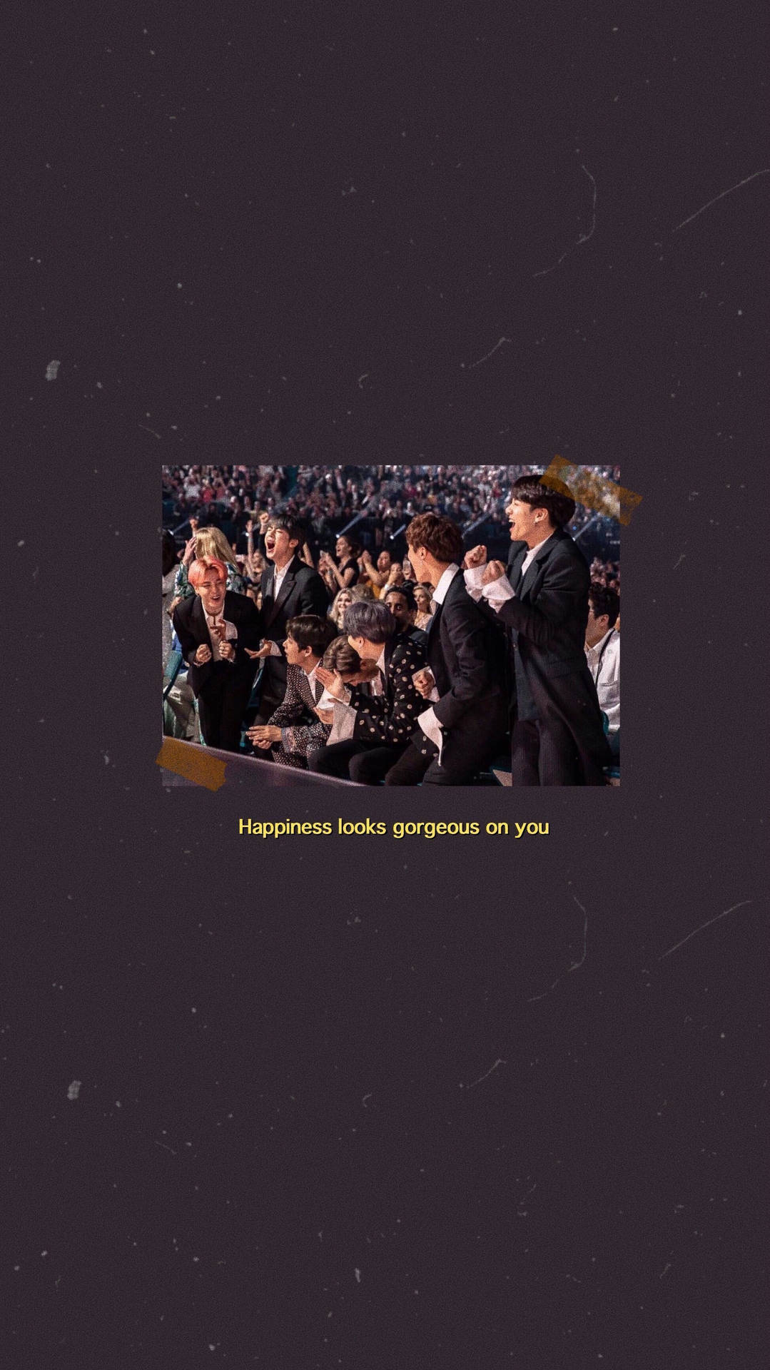 Happiness Lockscreen Bts Simple Dark Background