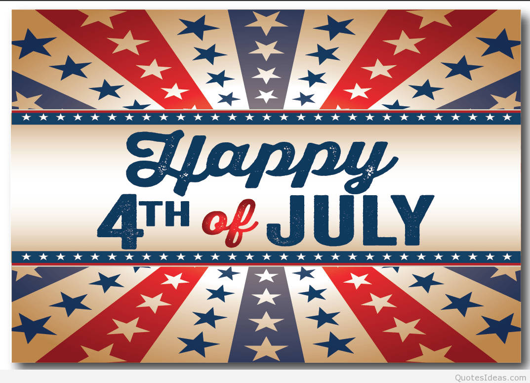 Happy 4th Of July Greeting Card Background