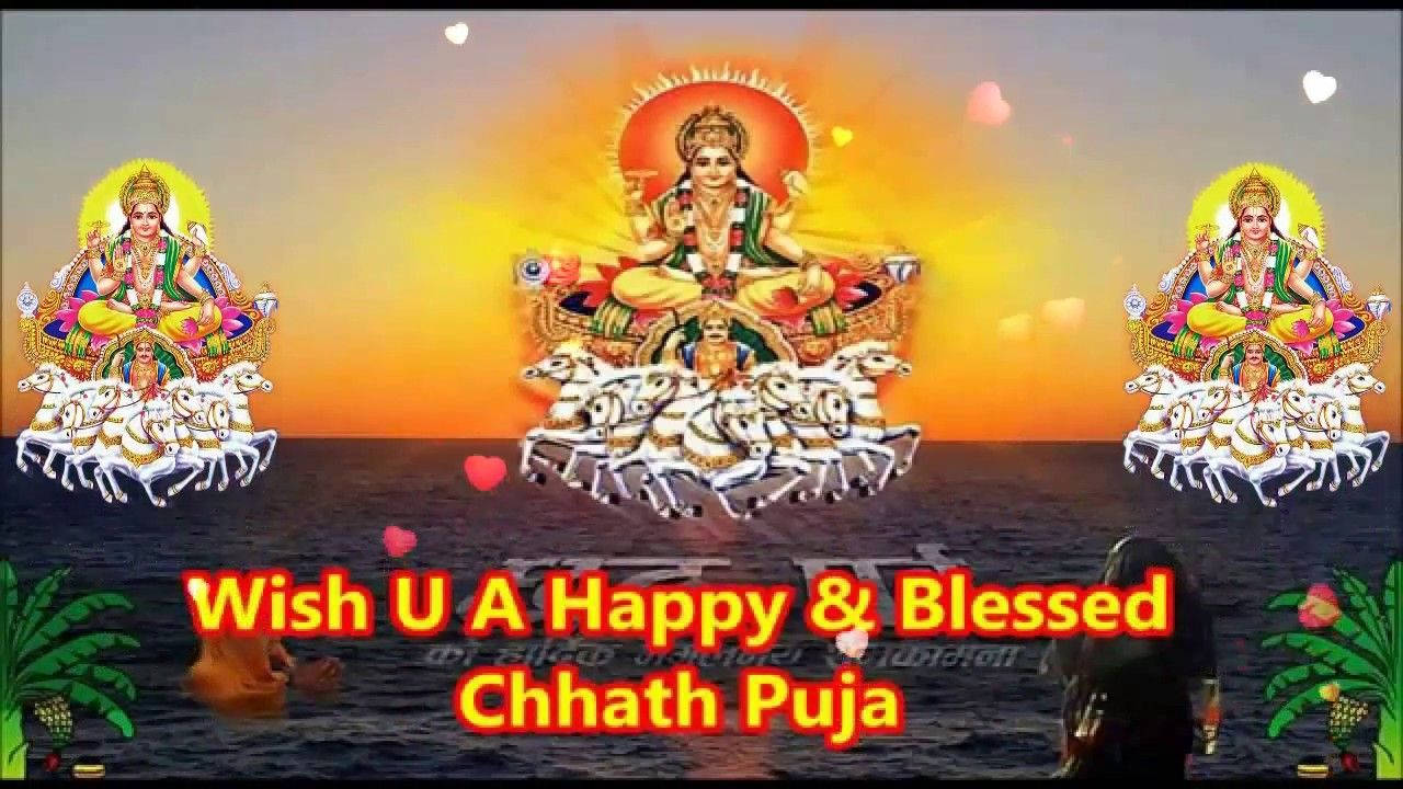 Happy And Blessed Chhath Puja Background Background